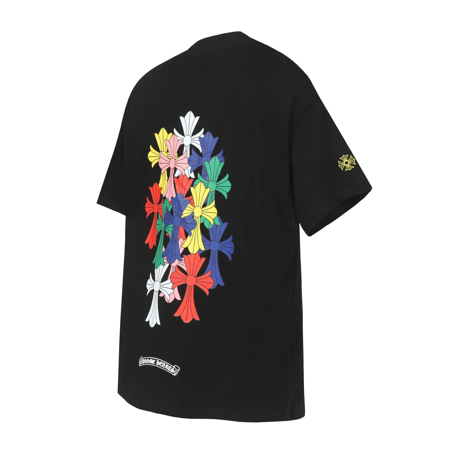 Multi-Color Cross Print Pocket T-Shirt D10013605 — view 5