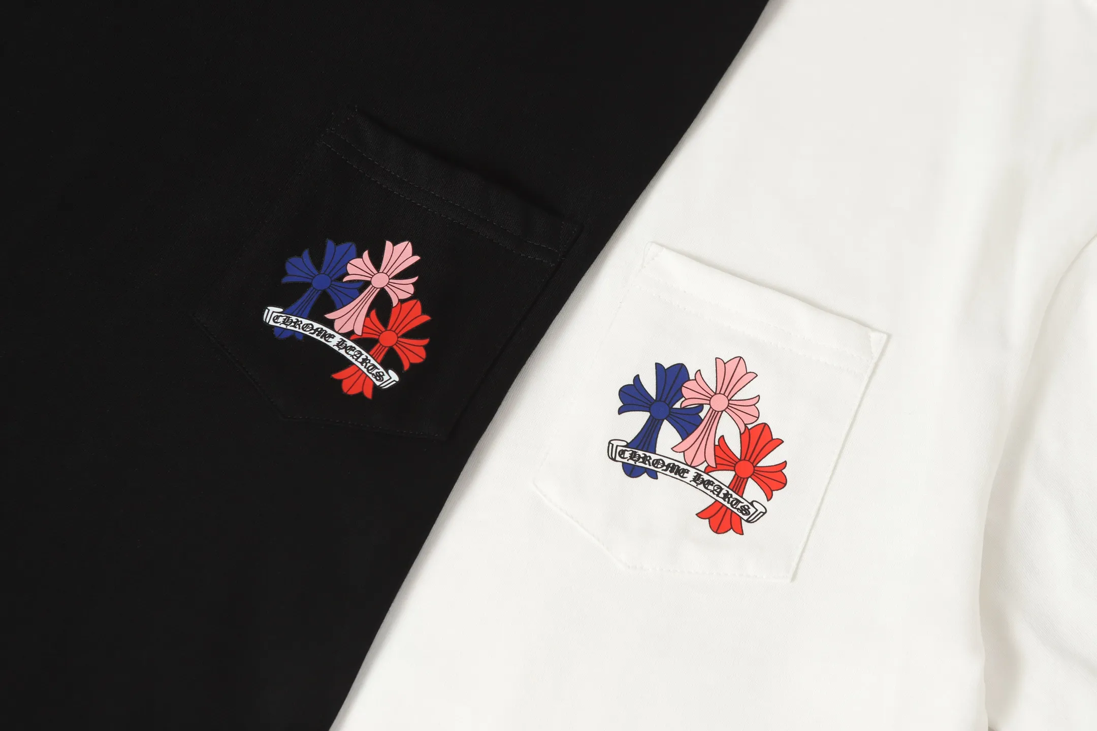 Multi-Color Cross Print Pocket T-Shirt D10013605 — view 6