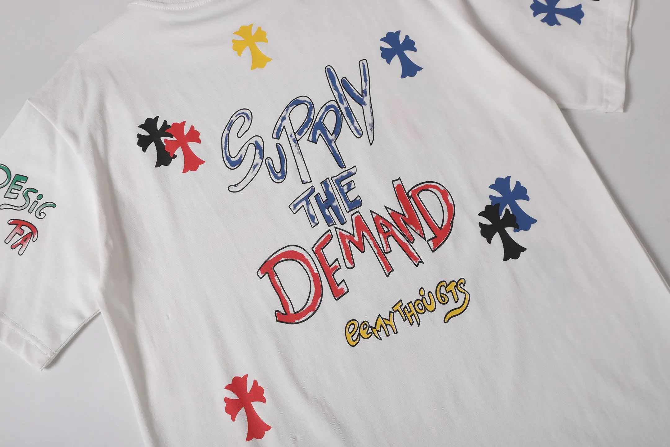 Graffiti Print Cotton T-Shirt D10513613 — view 8