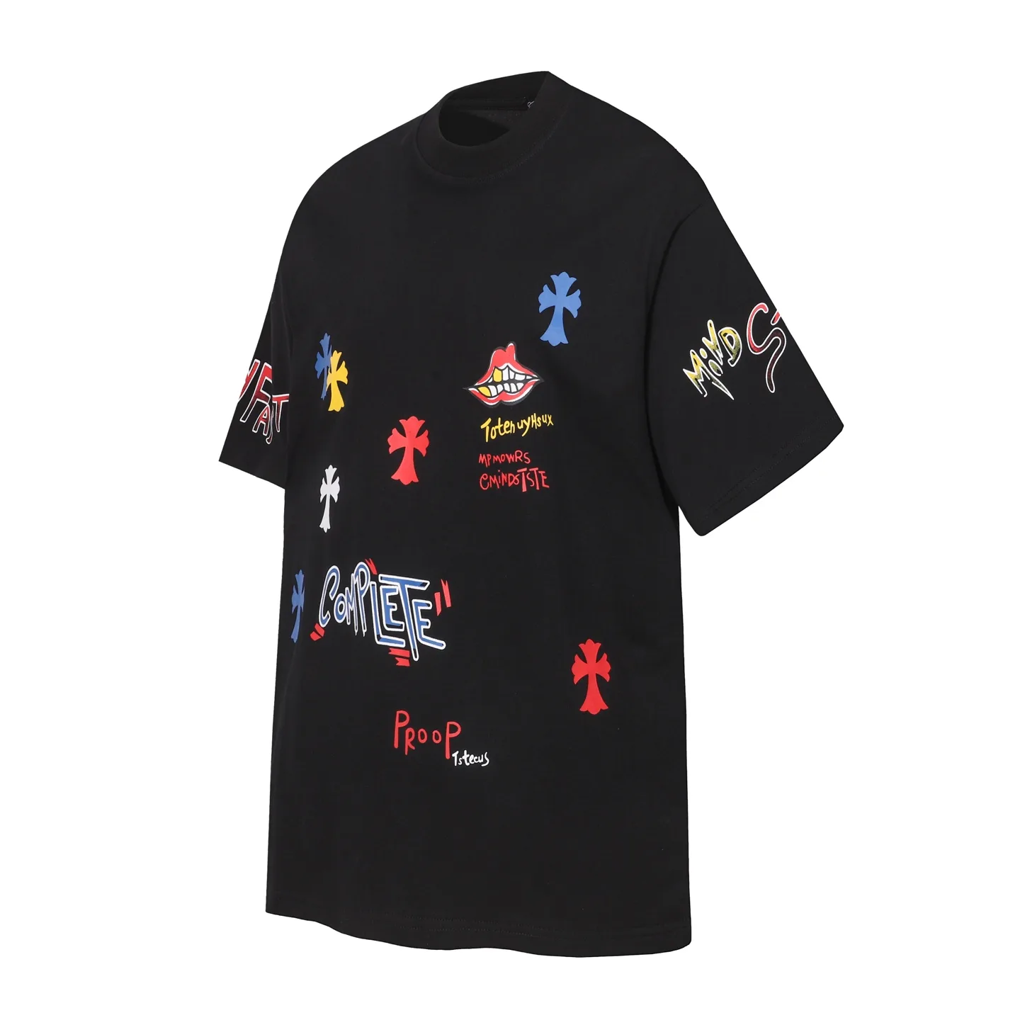 Graffiti Print Cotton T-Shirt D10513612 — view 2