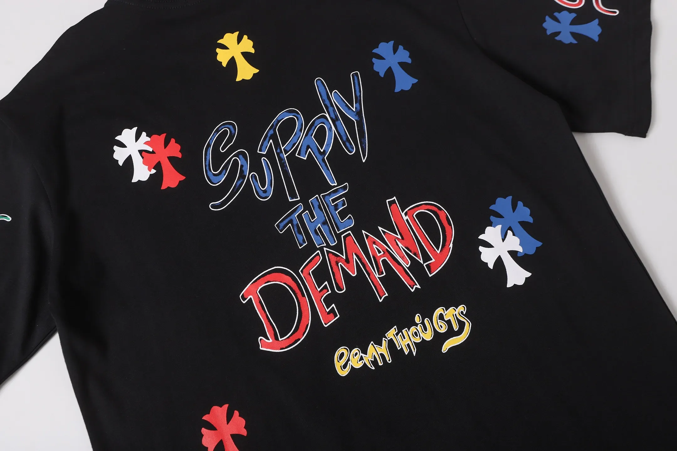 Graffiti Print Cotton T-Shirt D10513612 — view 7