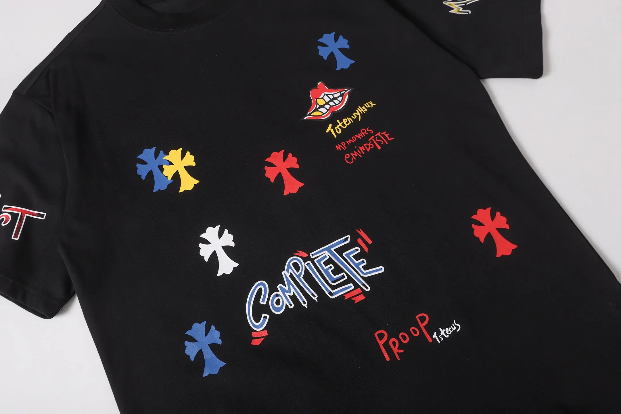 Graffiti Print Cotton T-Shirt D10513612 — view 8
