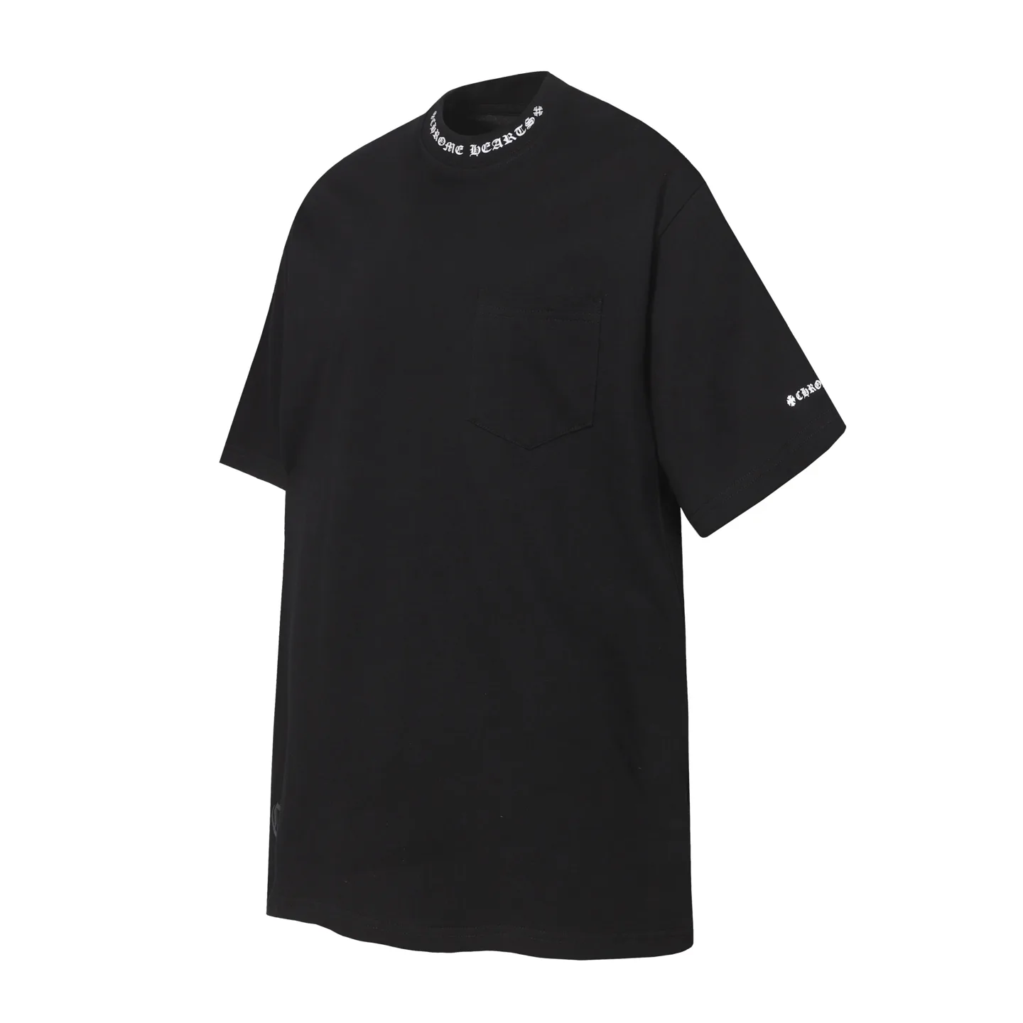 Logo-Embroidered Mock-Neck Cotton T-Shirt D9513616 — view 2