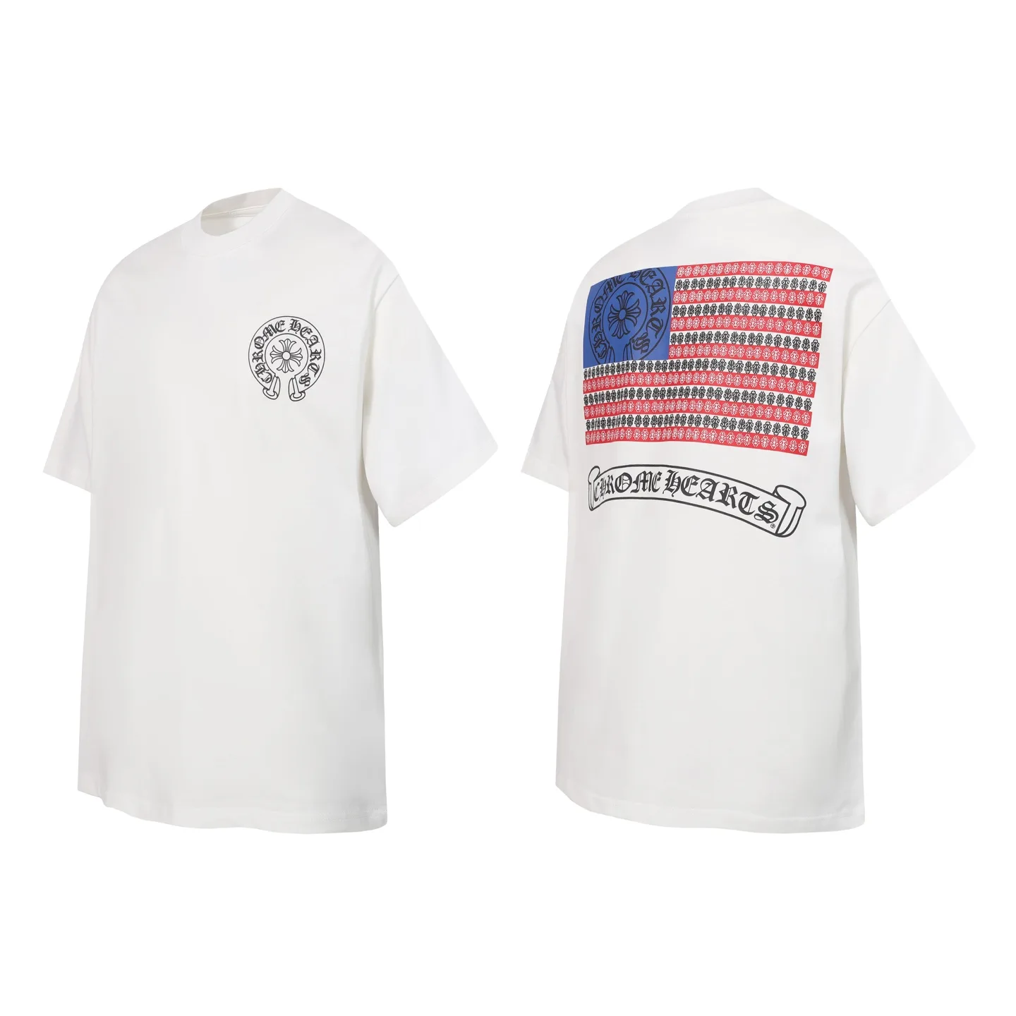 American Flag Horseshoe Print T-Shirt D9513699 — view 5