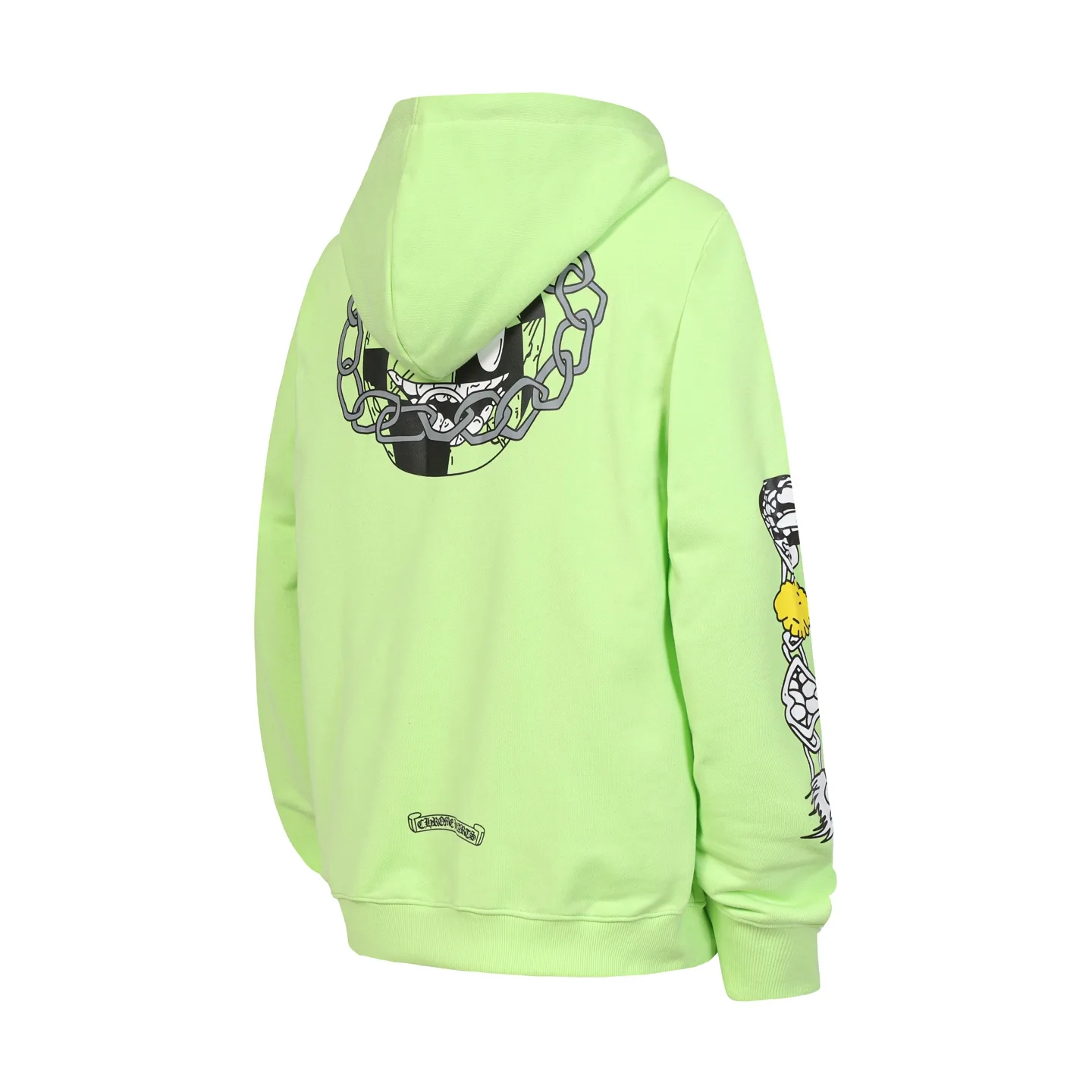 Graffiti Print Zip-Up Hoodie D15013468 — view 3