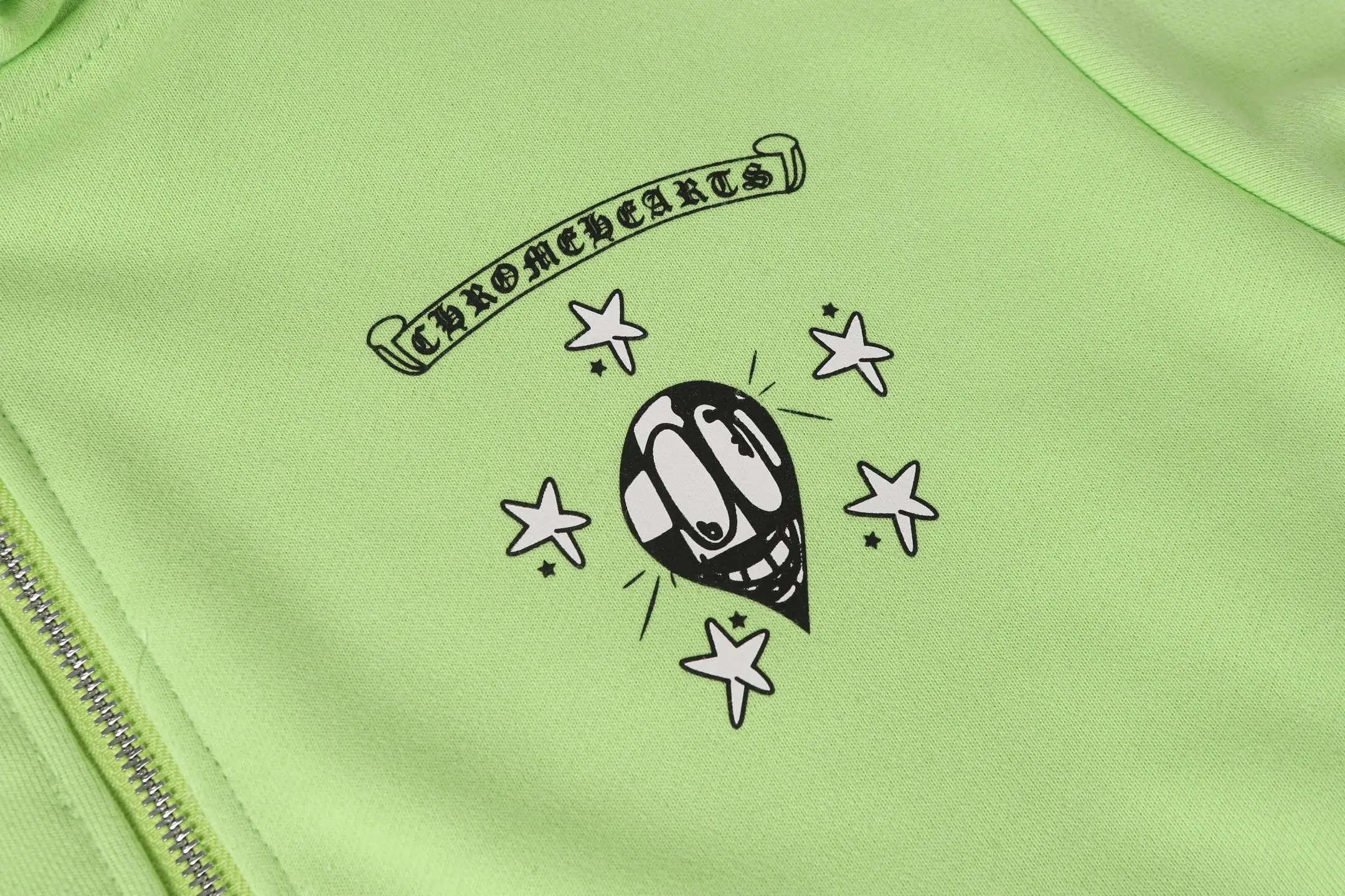 Graffiti Print Zip-Up Hoodie D15013468 — view 7