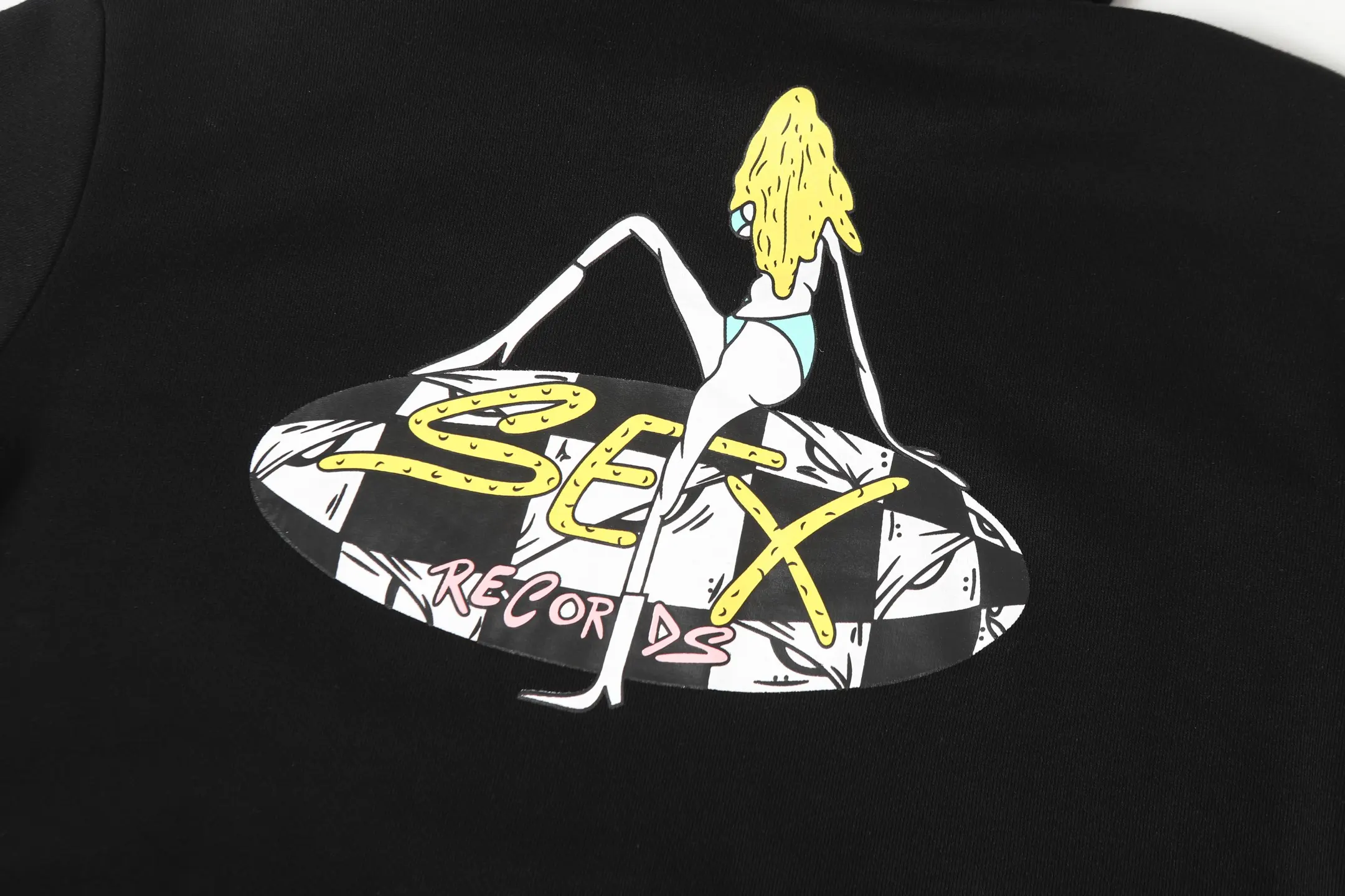 Sex Records Printed Cotton-Blend Hoodie D14013482 — view 7
