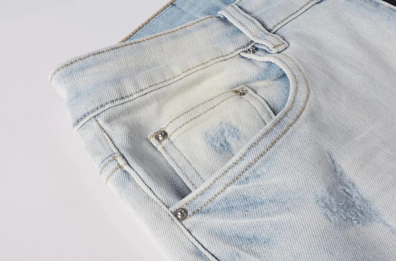 Crystal-Embellished Distressed Slim-Fit Jeans D14521833 — view 5