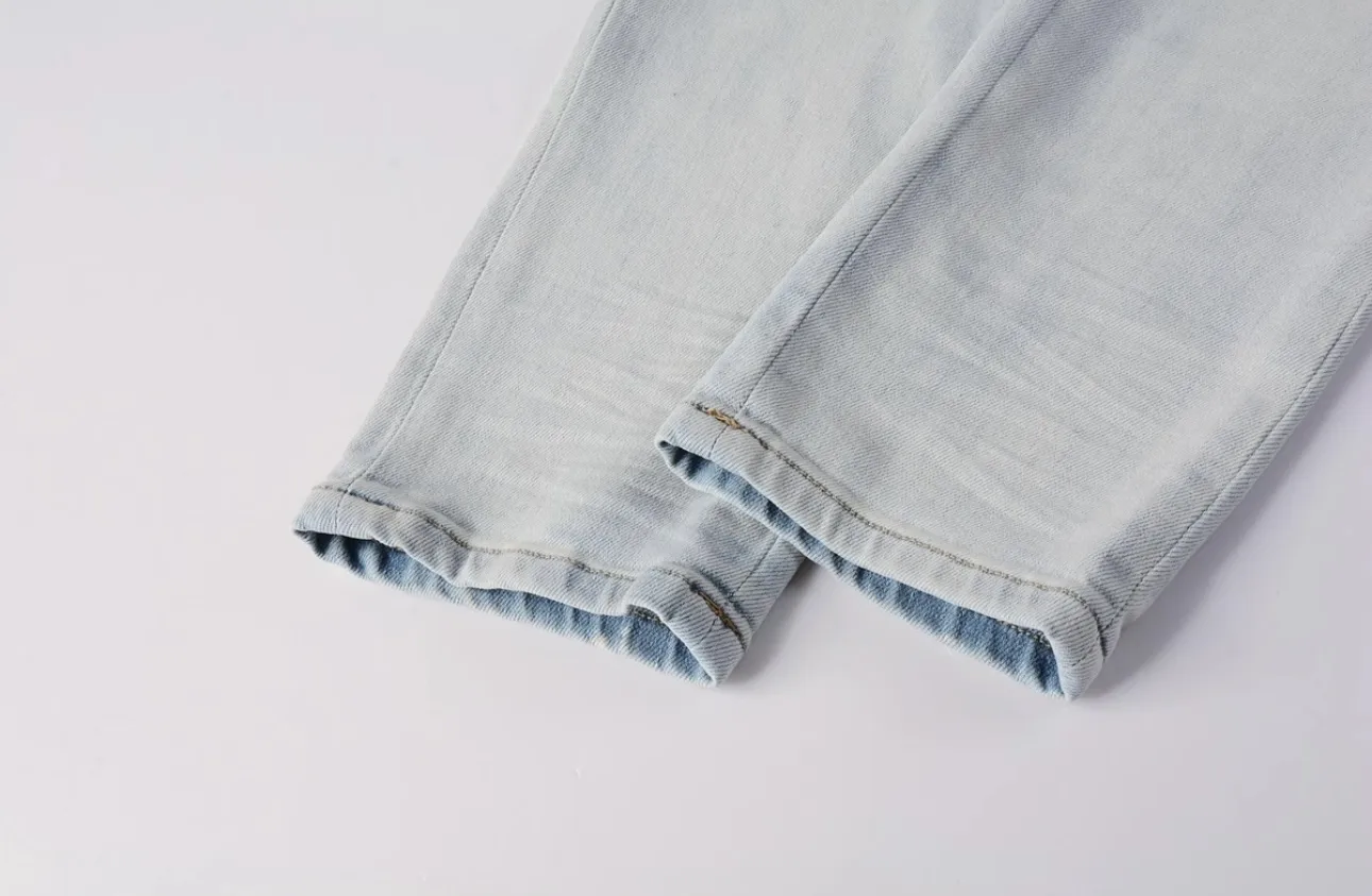 Crystal-Embellished Distressed Slim-Fit Jeans D14521833 — view 8