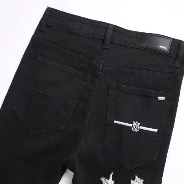 Logo Appliqué Distressed Slim-Fit Jeans D14521832 — view 5