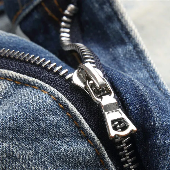 Distressed Logo Patch Slim-Fit Jeans D14521831 — view 6