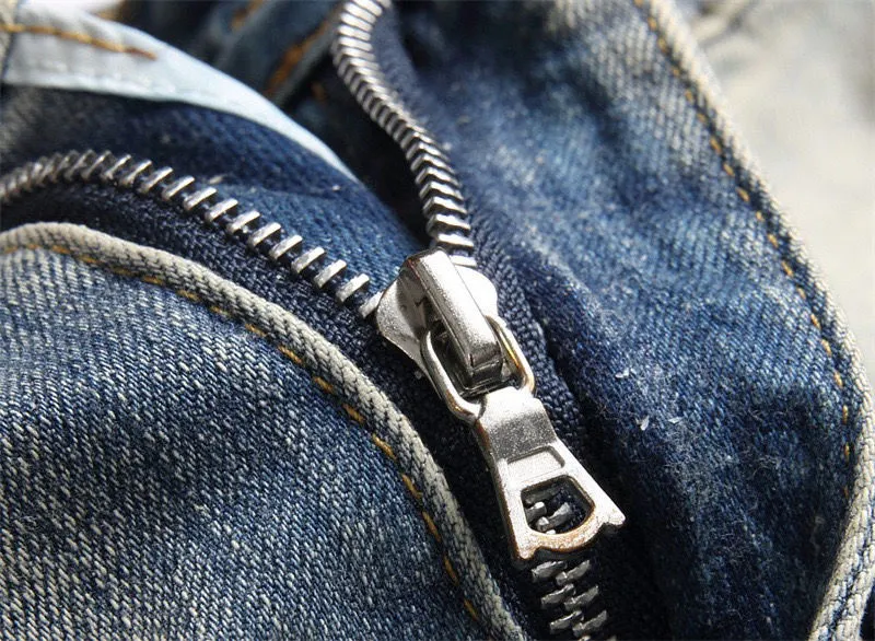 Logo Embroidered Distressed Slim-Fit Jeans D14521827 — view 6