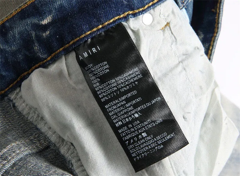 Logo Embroidered Distressed Slim-Fit Jeans D14521827 — view 8