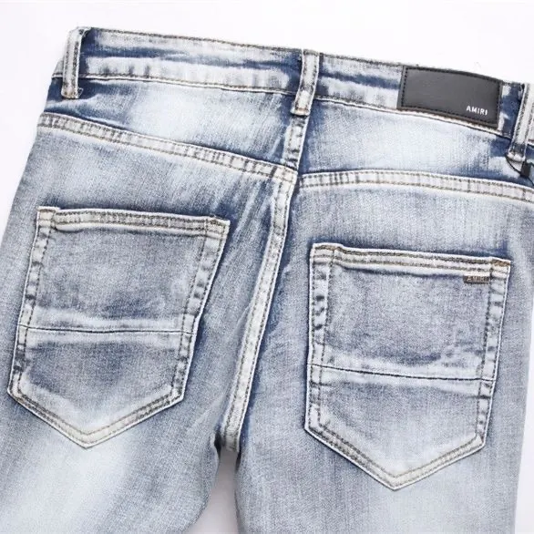 Distressed Logo-Appliqué Slim-Fit Jeans D14521824 — view 5