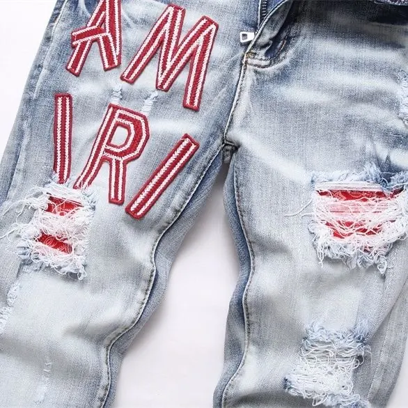 Distressed Logo-Appliqué Slim-Fit Jeans D14521824 — view 8