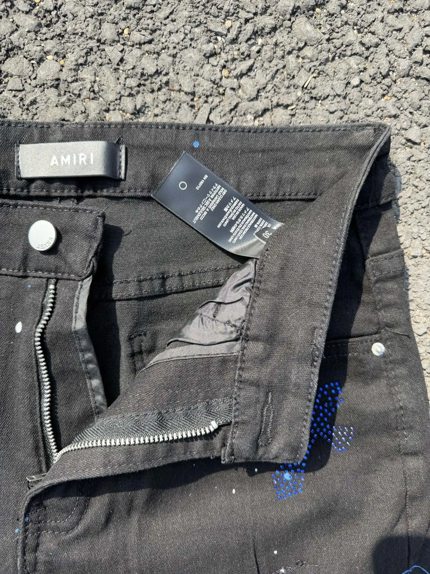 Distressed Slim-Fit Graphic Jeans D15421821 — view 7