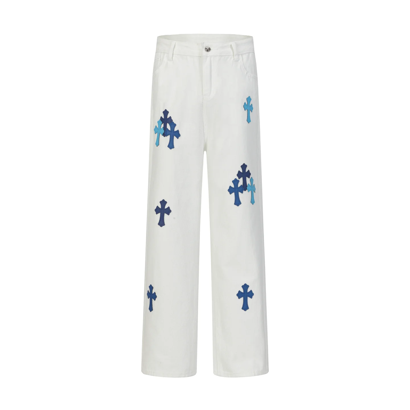 Cross Patch Embroidered Straight-Leg Jeans D15513473 — view 2