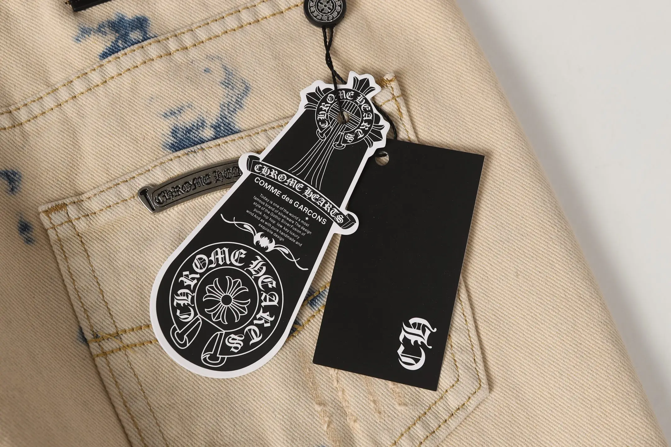 Cross Patch Acid-Wash Straight-Leg Jeans D17513582 — view 14