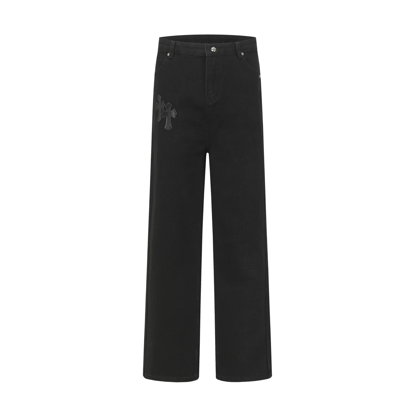 Cross Patch Embroidered Straight-Leg Jeans D14013592 — view 2