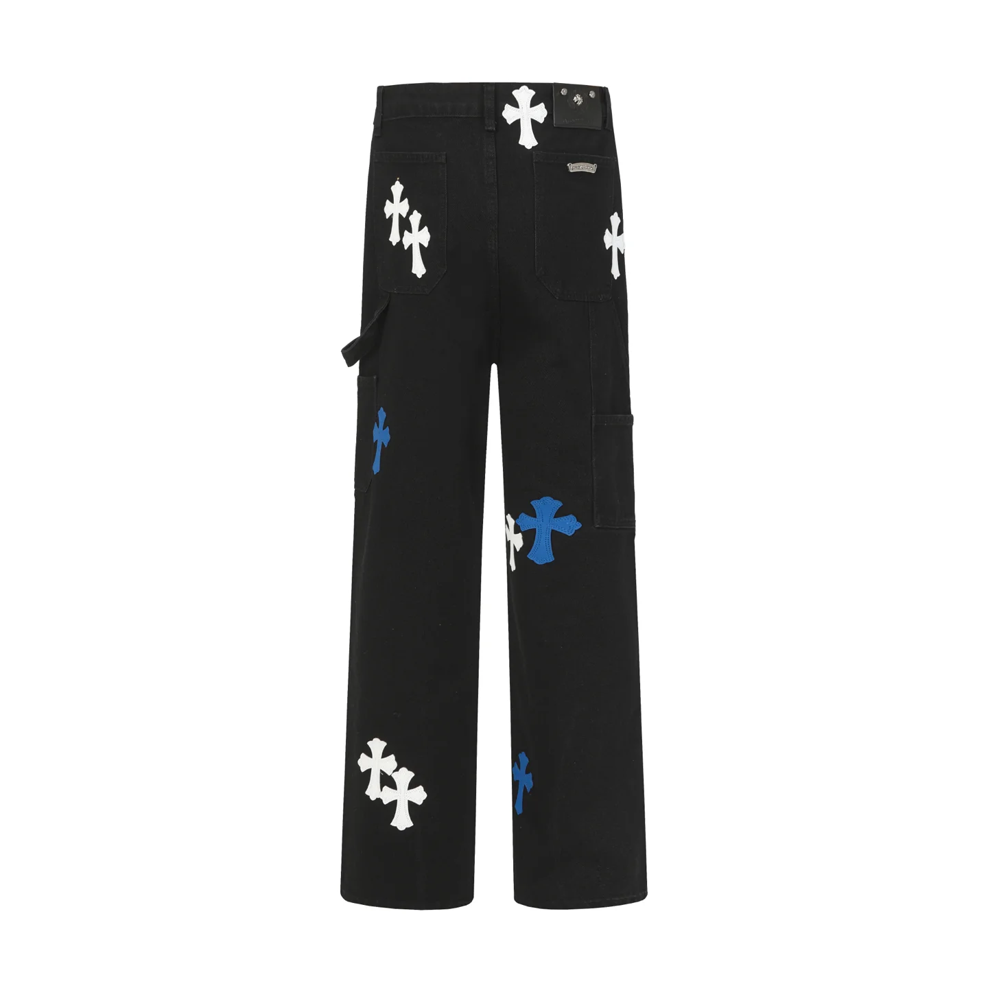 Cross Patch Embroidered Straight-Leg Jeans D16013591 — view 2