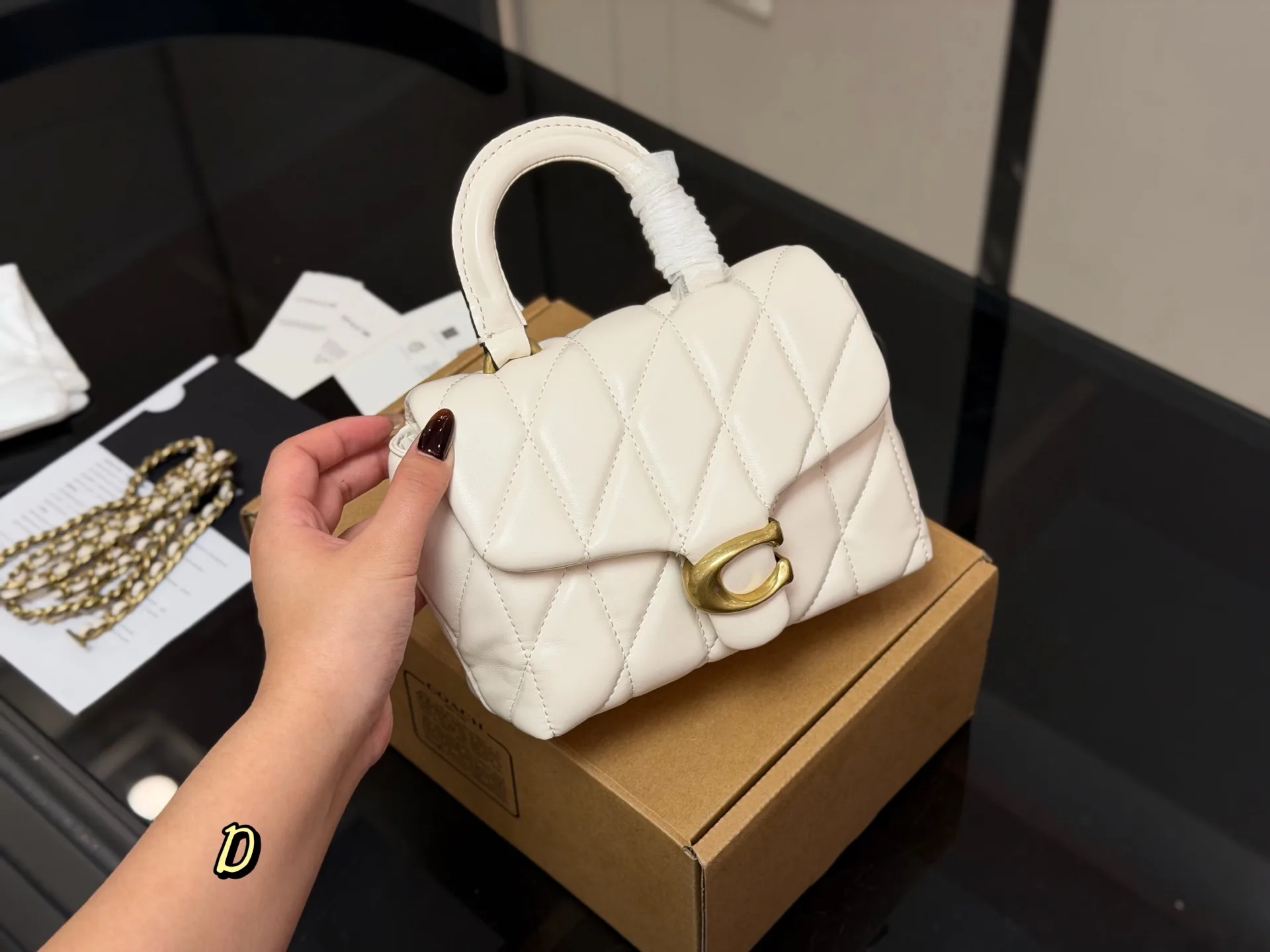 Coach Tabby Quilted Top Handle Bag D34018346 — view 11