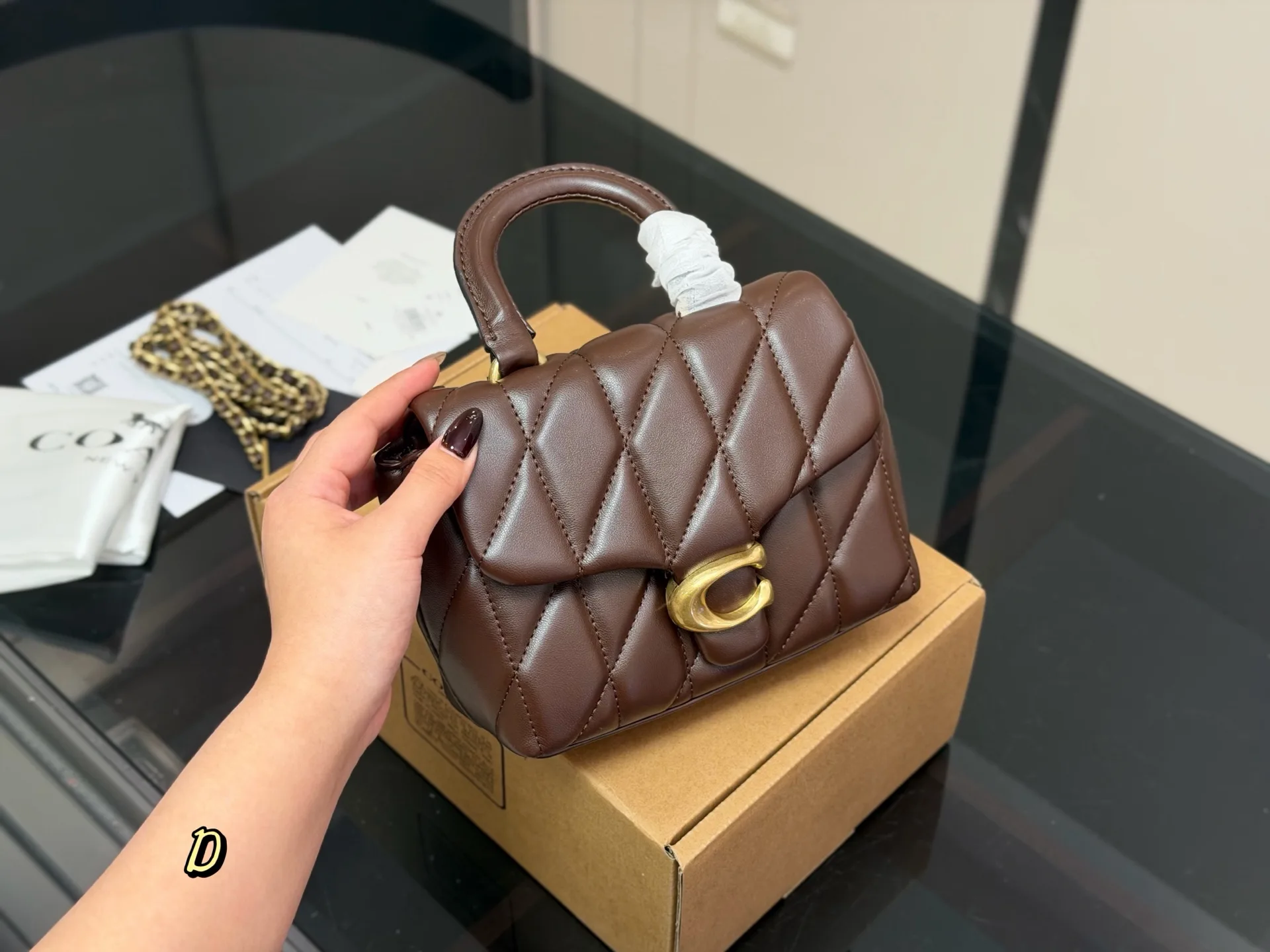 Coach Tabby Quilted Top Handle Bag D34018346 — view 2