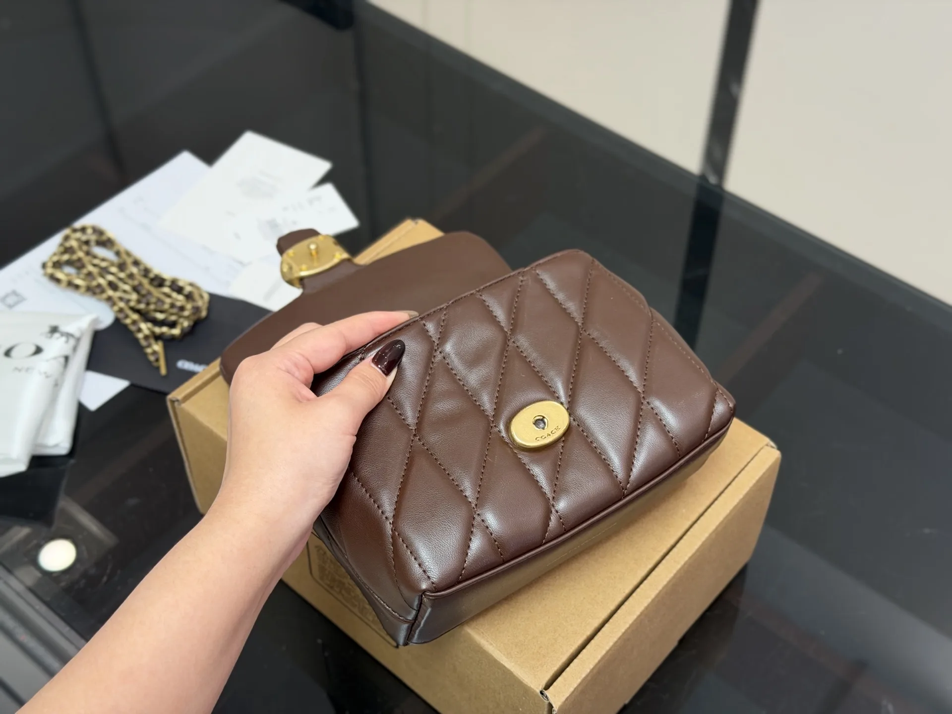 Coach Tabby Quilted Top Handle Bag D34018346 — view 5