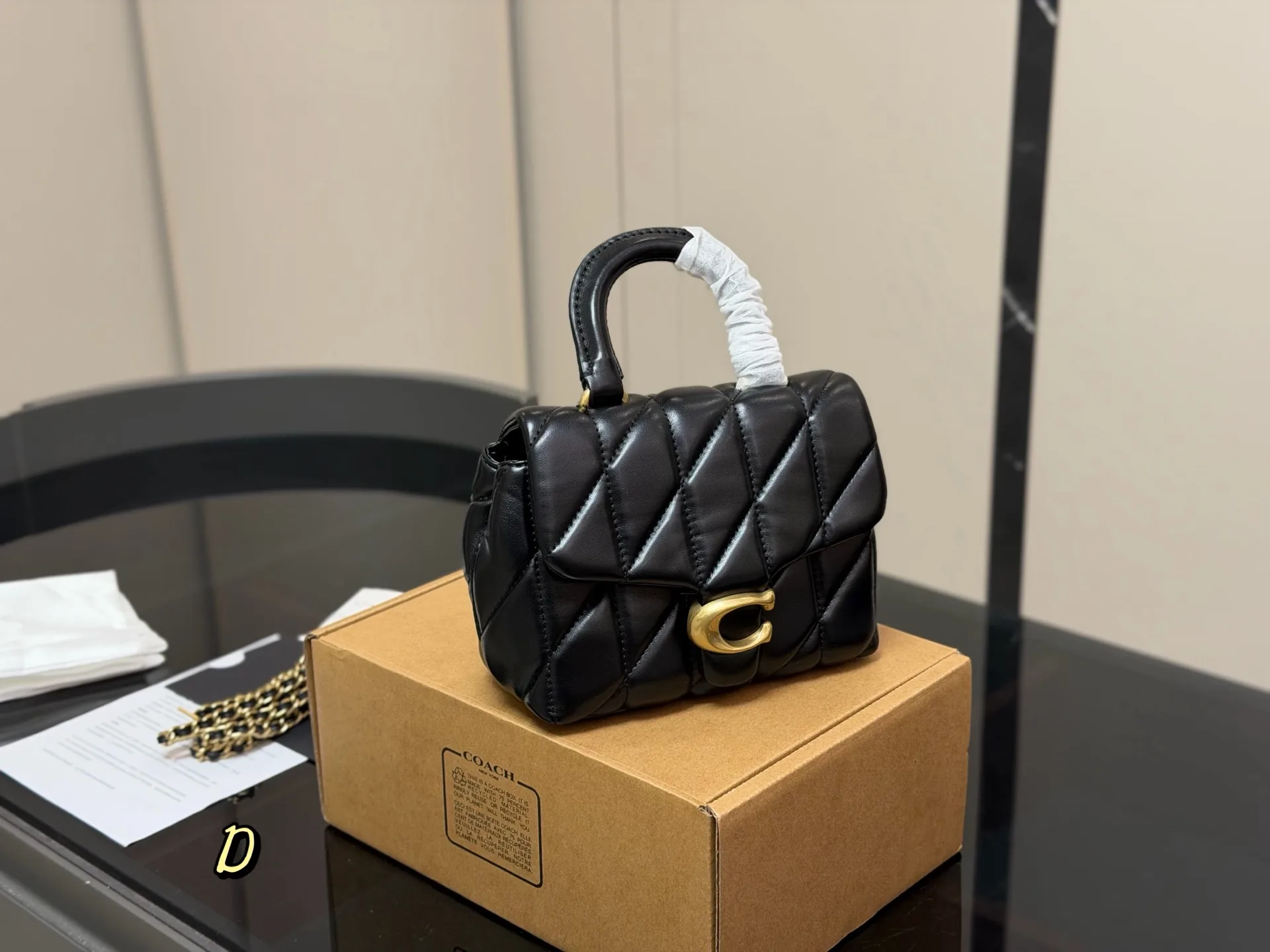 Coach Tabby Quilted Top Handle Bag D34018346 — view 19