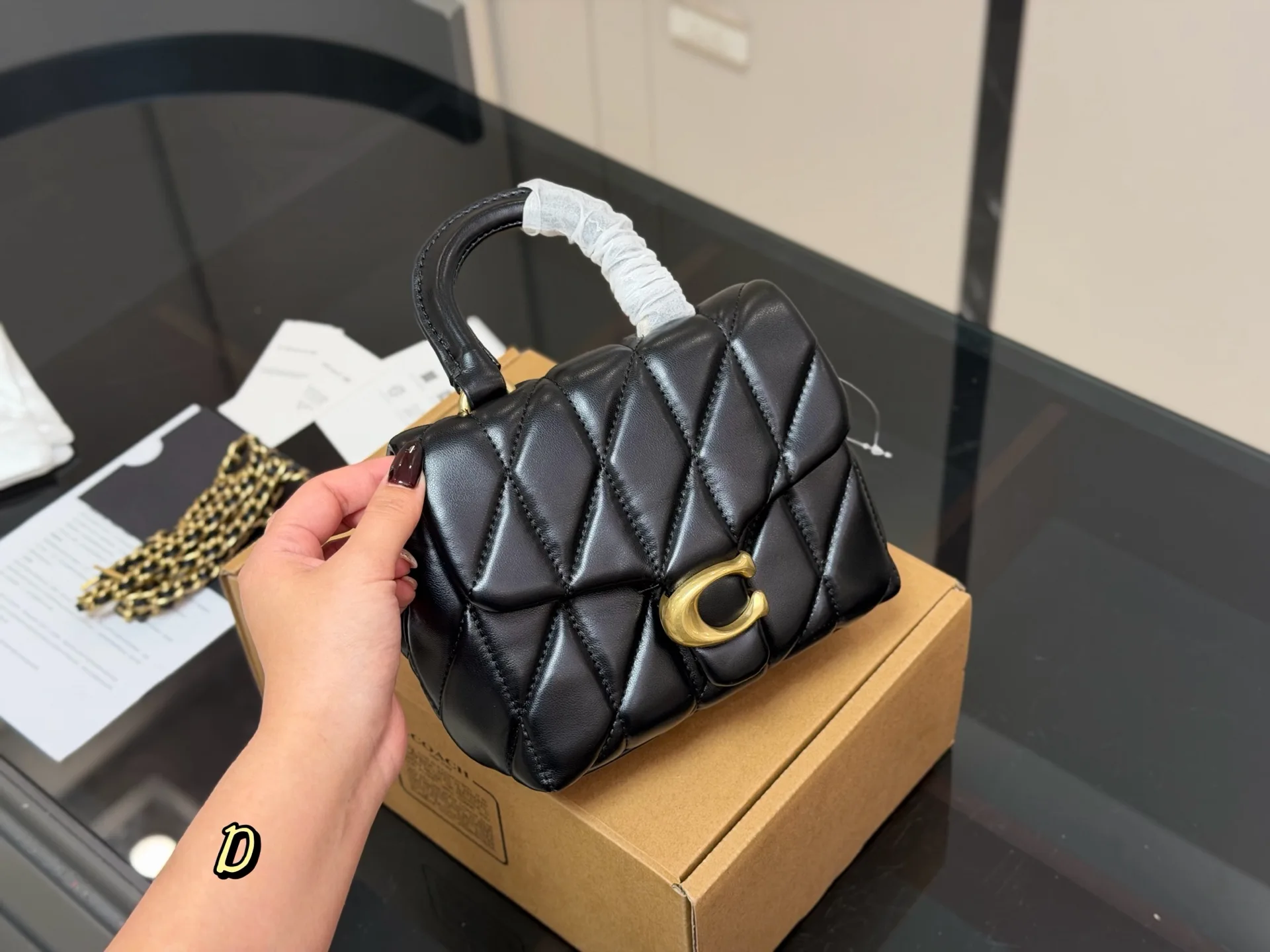 Coach Tabby Quilted Top Handle Bag D34018346 — view 20