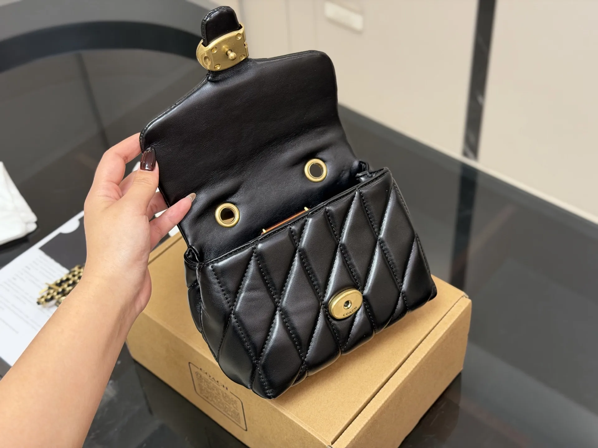 Coach Tabby Quilted Top Handle Bag D34018346 — view 23
