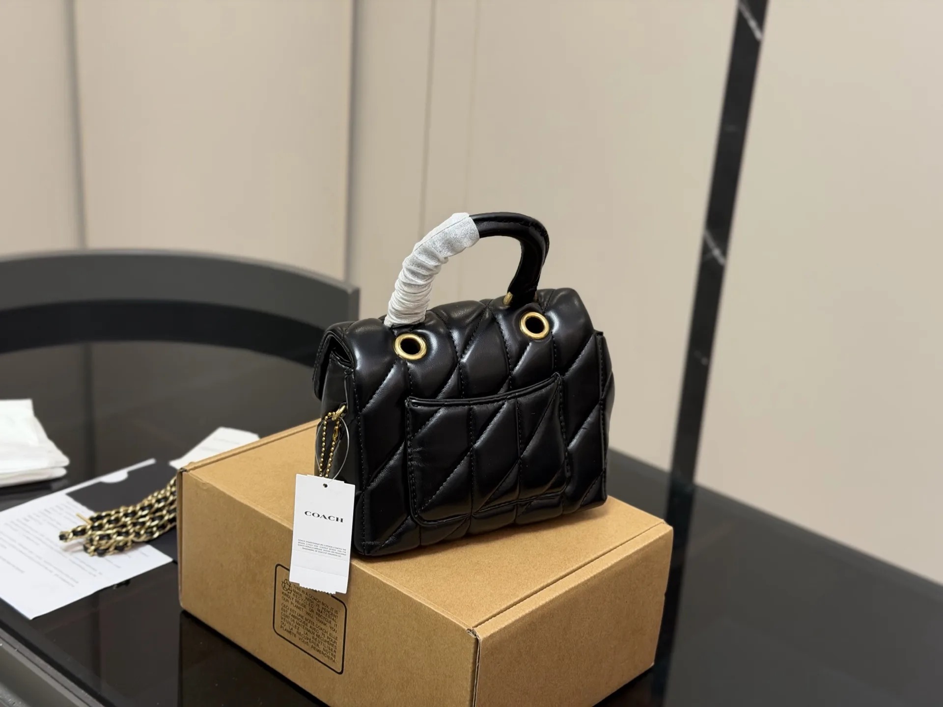 Coach Tabby Quilted Top Handle Bag D34018346 — view 25