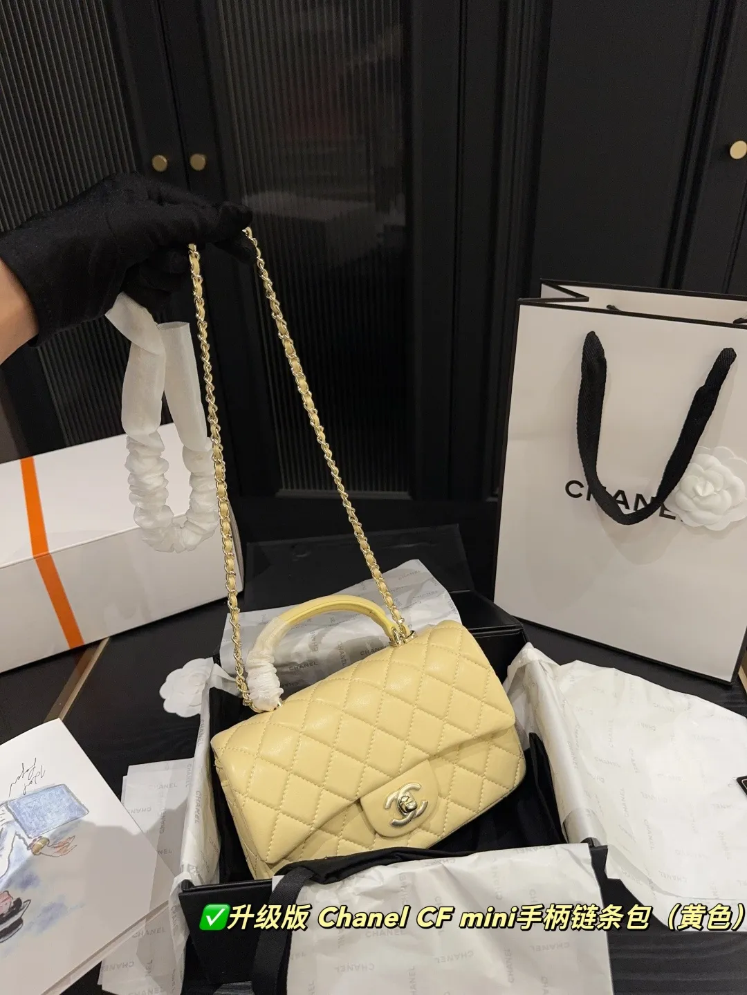 Chanel CF Mini Top-Handle Chain Bag D28517923 — view 10