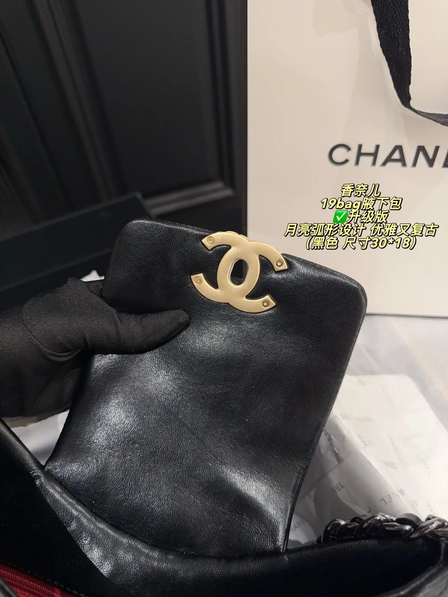 Chanel 19 Bag Quilted Shoulder Bag D31018394 — view 17
