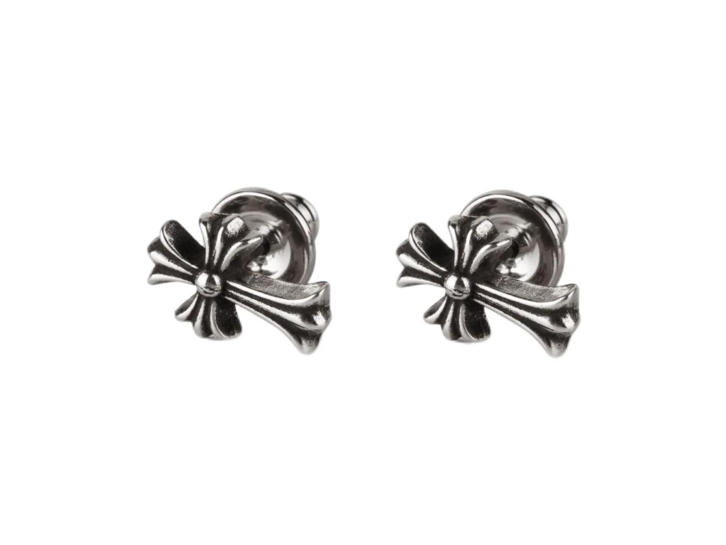 Chrome Hearts Cross Stud Earrings (Sterling Silver) D14516536