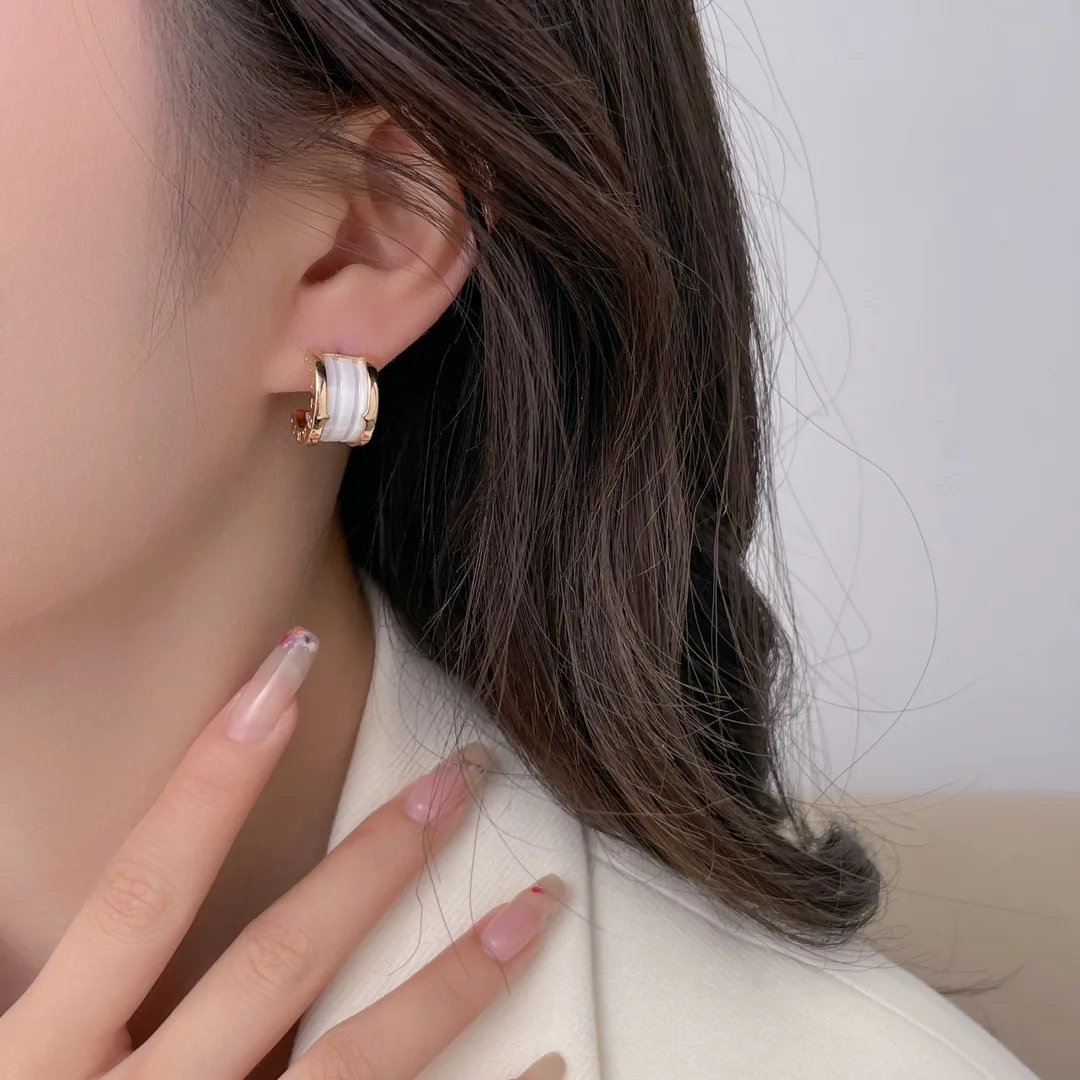 B.zero1 Ceramic Hoop Earrings D19017687 — view 8