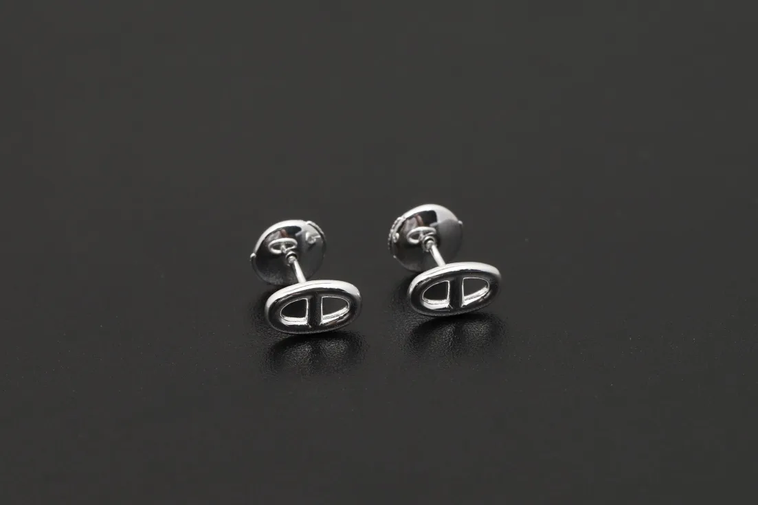 Chaine d'Ancre Stud Earrings (Sterling Silver) D18016623 — view 2