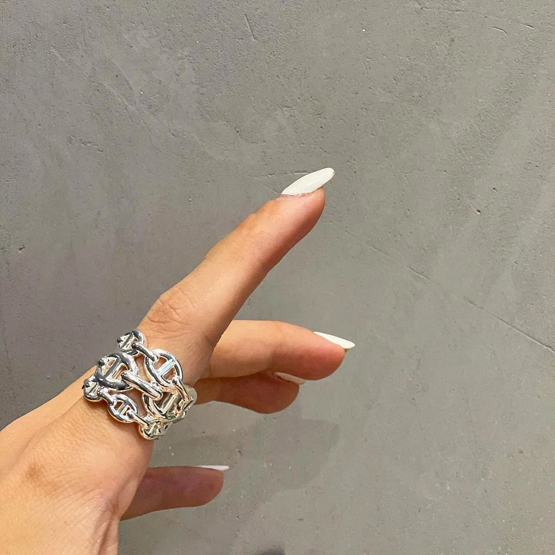 Chaine d'Ancre Enchaînée Triple Ring (Sterling Silver) D21017724 — view 9