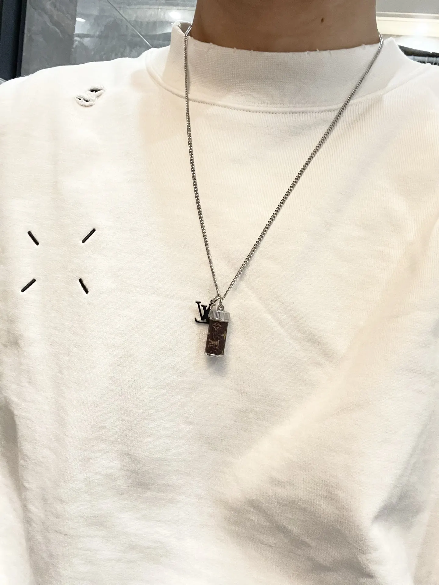 Monogram Perfume Bottle Pendant Necklace D10017682 — view 7