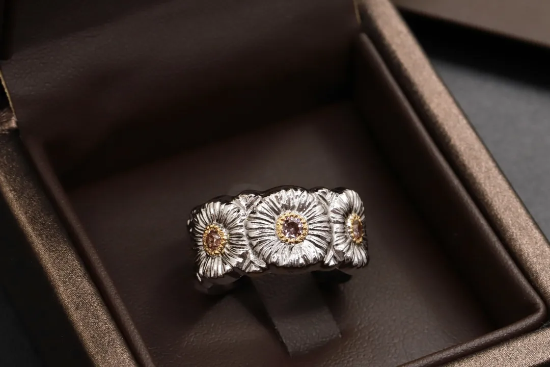 Blossoms Daisy Sterling Silver Ring D38016540 — view 5