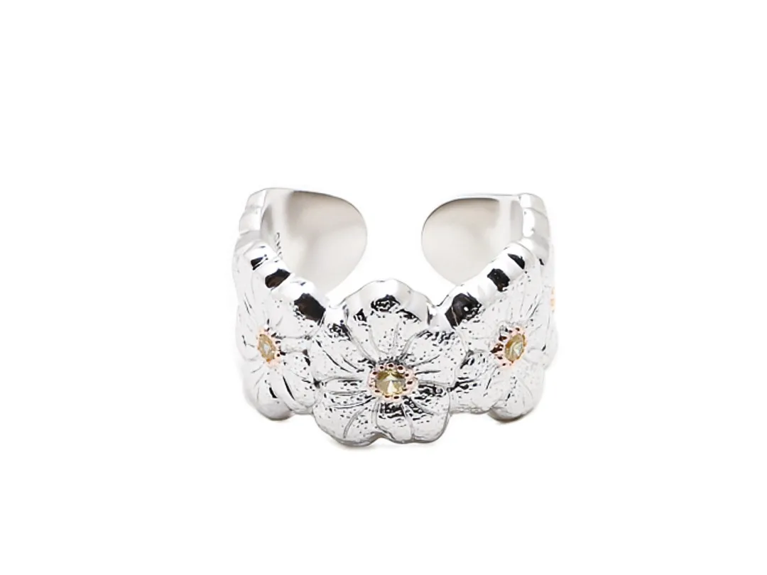 Blossoms Gardenia Textured Ring D39016853