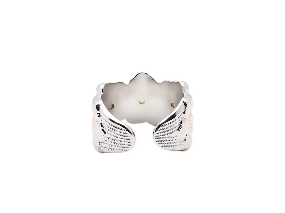 Blossoms Gardenia Textured Ring D39016853 — view 3