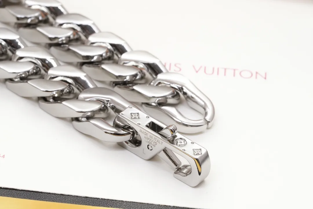 Monogram Engraved Chain Bracelet (Titanium Steel) D14017405 — view 7