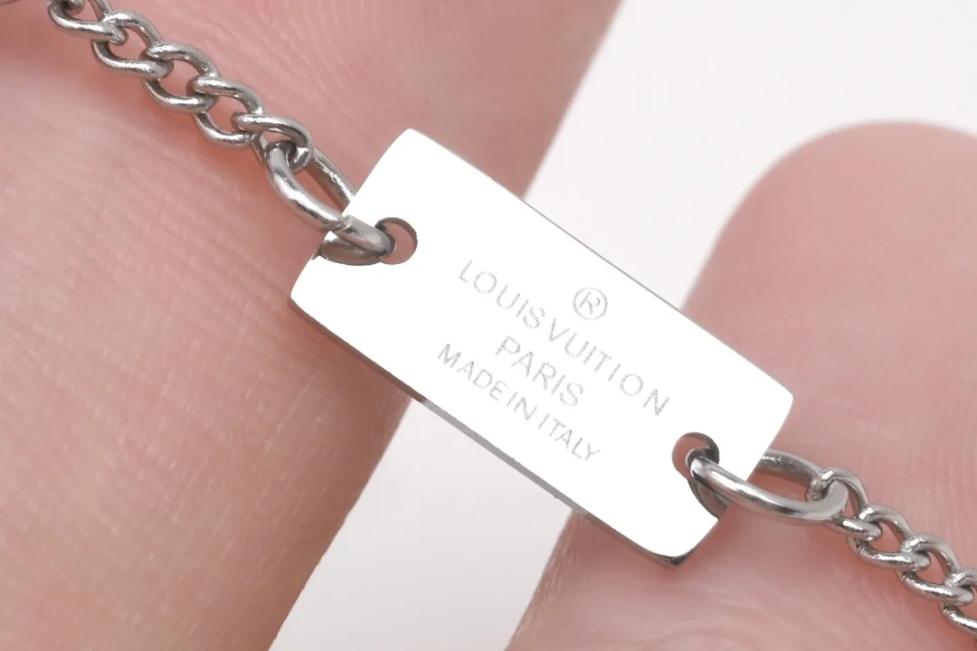 Monogram Ring and Pendant Triple Charm Necklace D10517022 — view 5