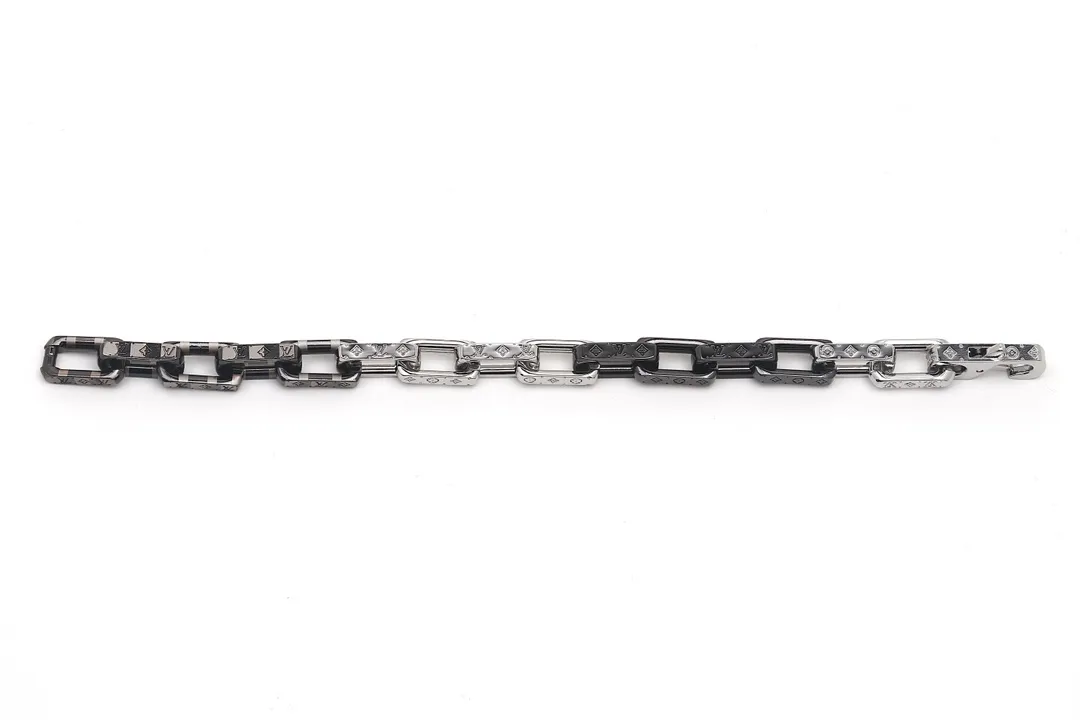 Monogram Damier Chain Link Bracelet (Titanium Steel) D11017577