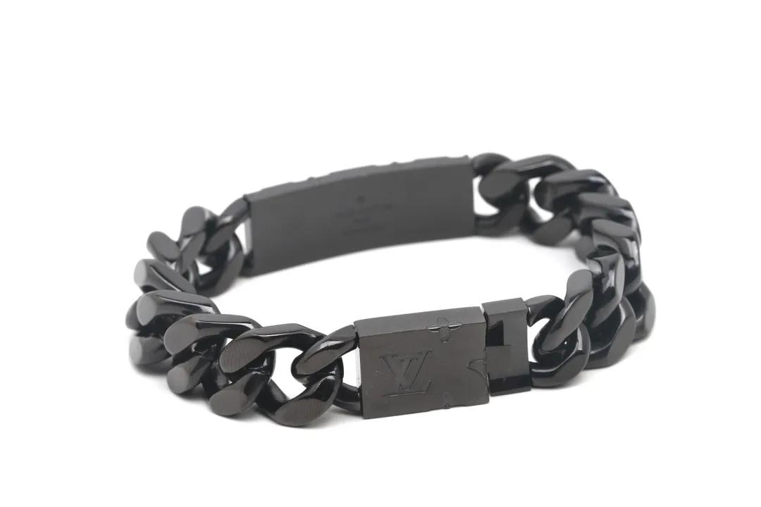 Monogram Engraved Chain Bracelet (Titanium Steel) D13517574 — view 3