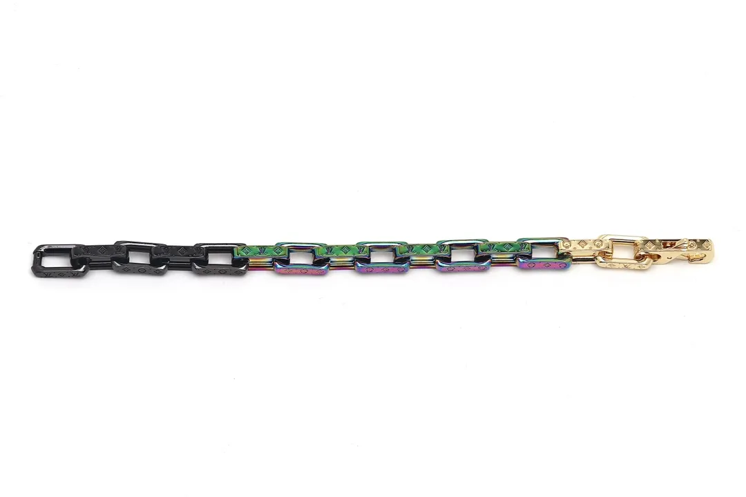 Monogram Chain Links Bracelet (Titanium Steel) D11017576 — view 2