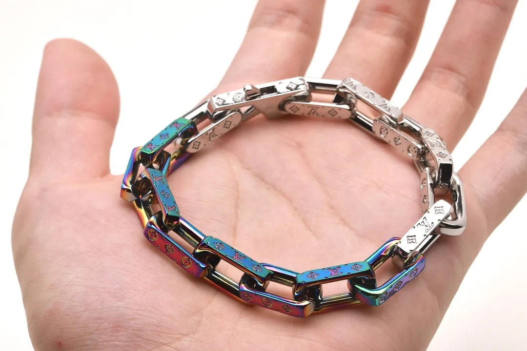 Monogram Chain Links Bracelet (Titanium Steel) D11017578 — view 5