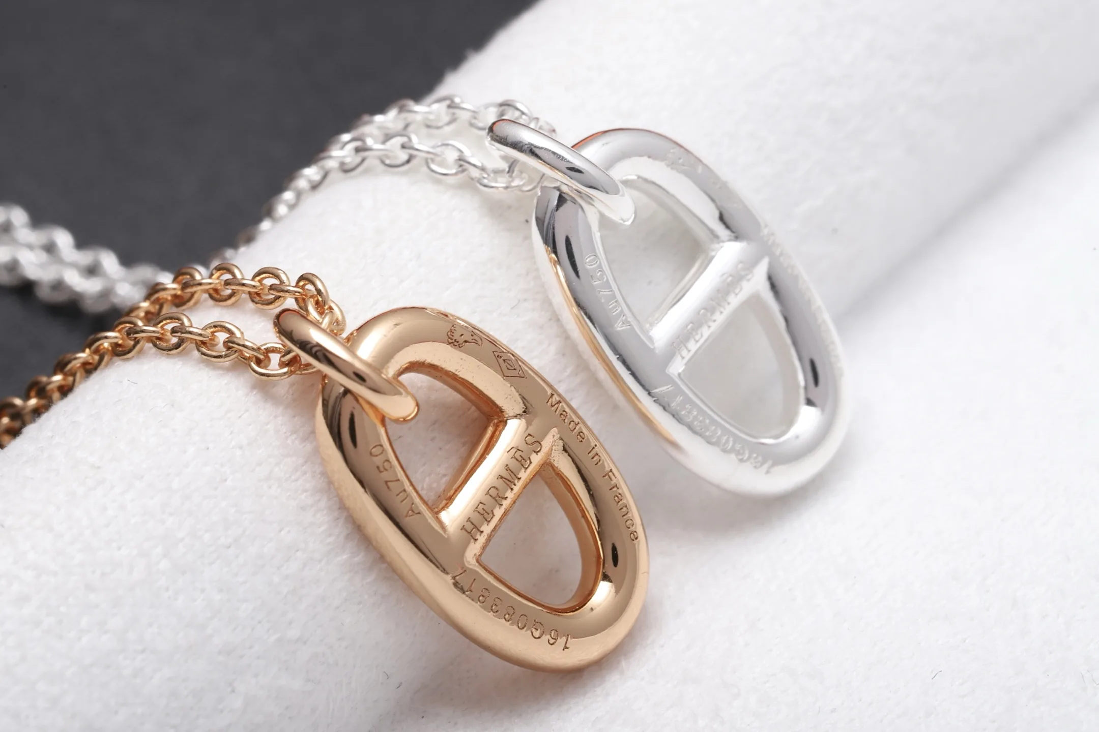 Pig Nose Pendant Necklace (Rose Gold-Plated Sterling Silver) D20517898 — view 7