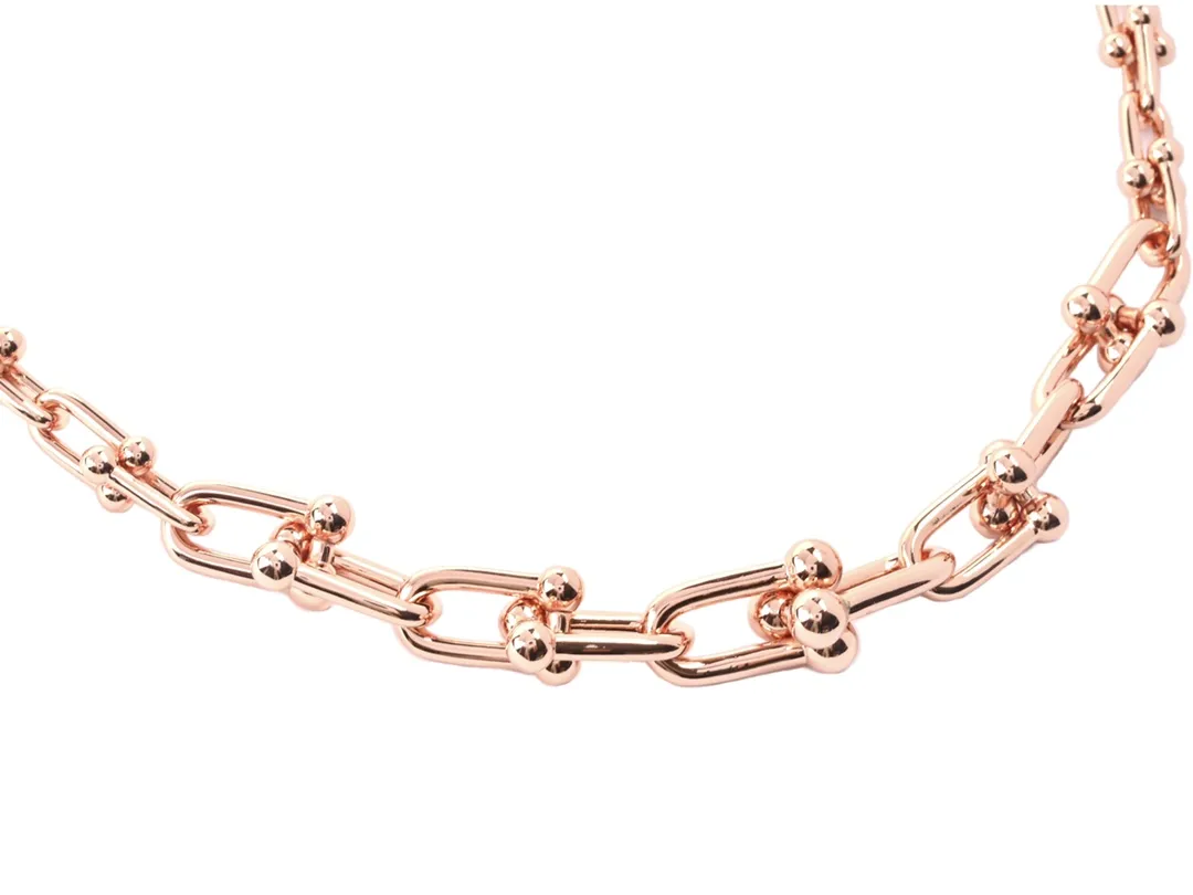 HardWear Graduated Link Necklace (Rose Gold-Plated Titanium) D22017564 — view 2