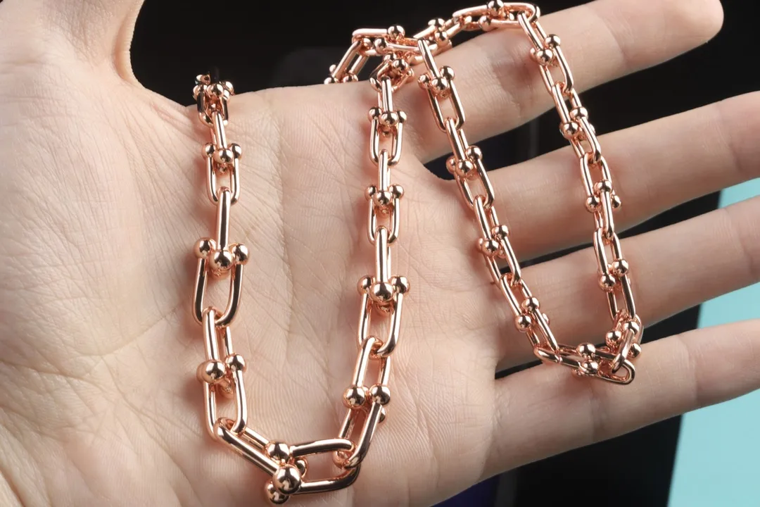 HardWear Graduated Link Necklace (Rose Gold-Plated Titanium) D22017564 — view 5